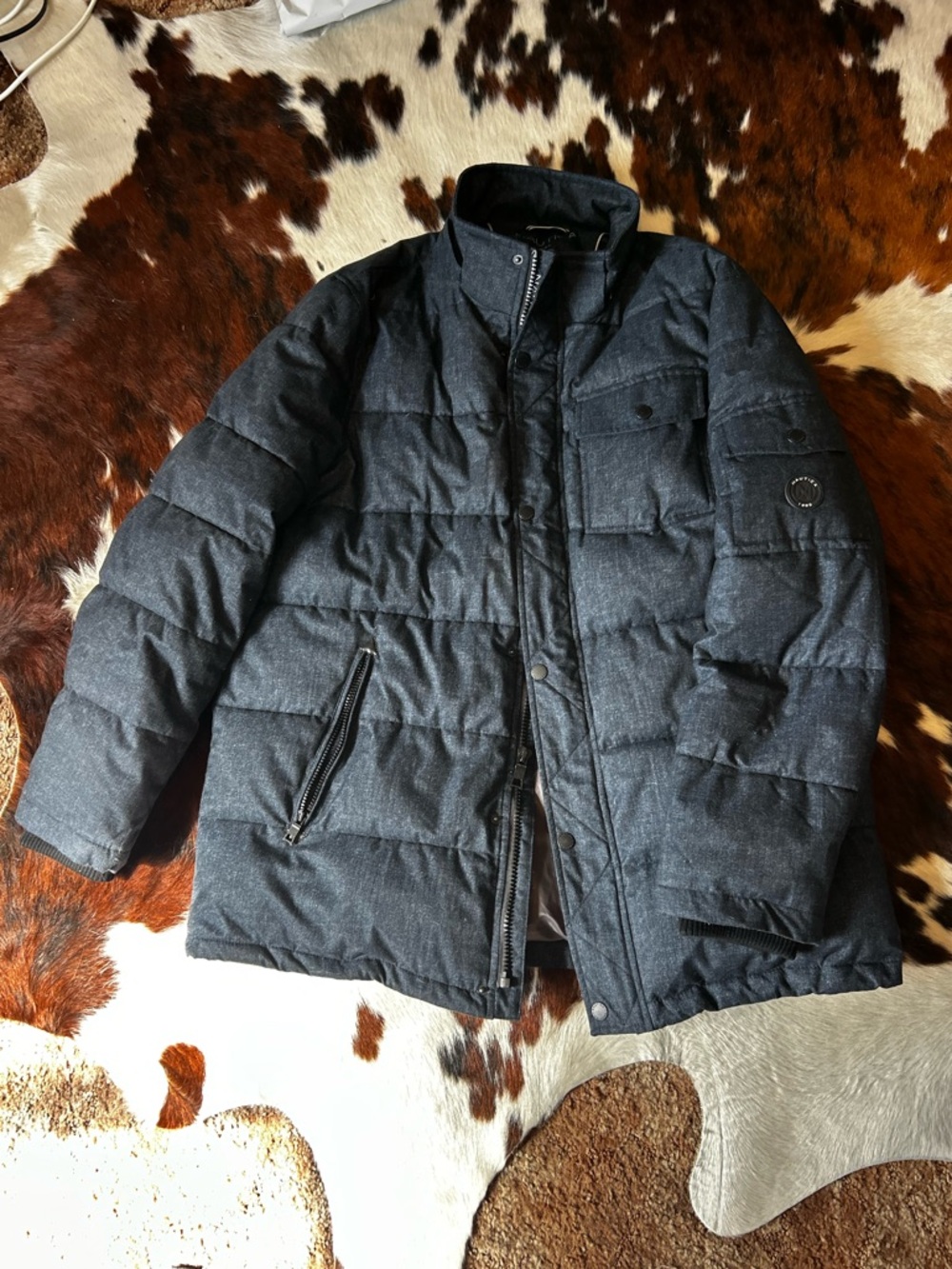 🌷 Nautica Men's Quilted Puffer Jacket in Navy